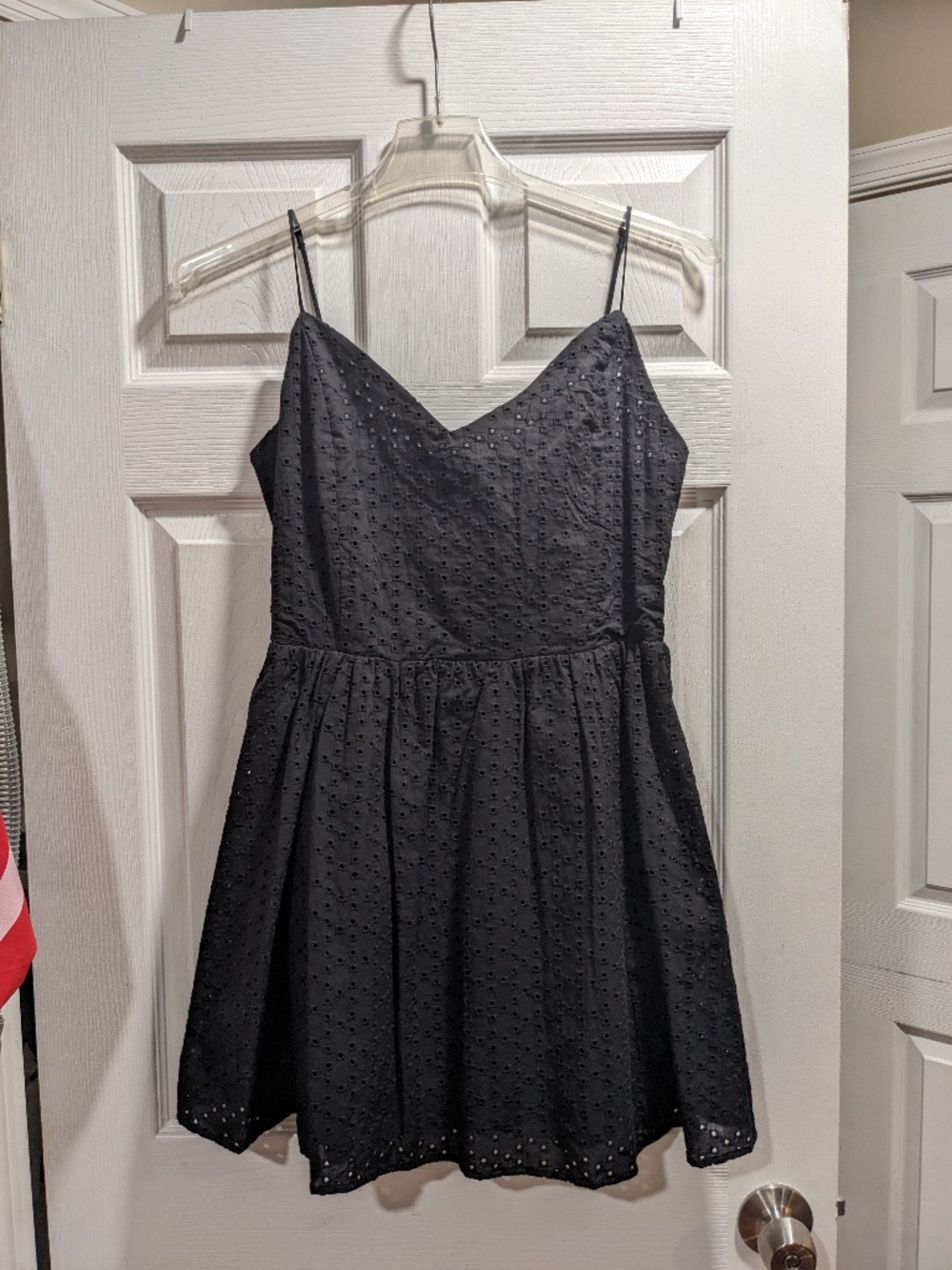 NWT H&M 100% Cotton Black Dress women's size medium
